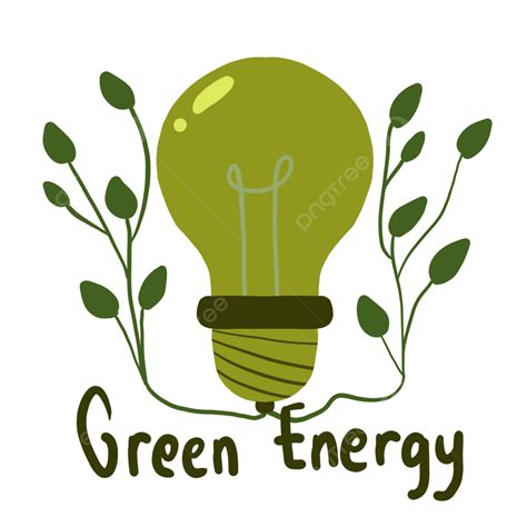 Green Energy With Lamp Energy Eco Friendly Lamp Png Transparent