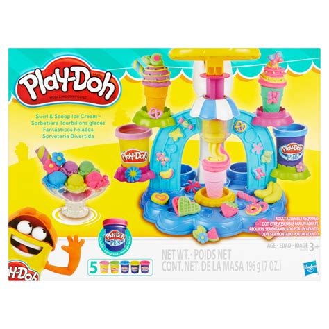 Play Doh Kitchen Creations Swirl N Scoop Ice Cream Food Set With 5