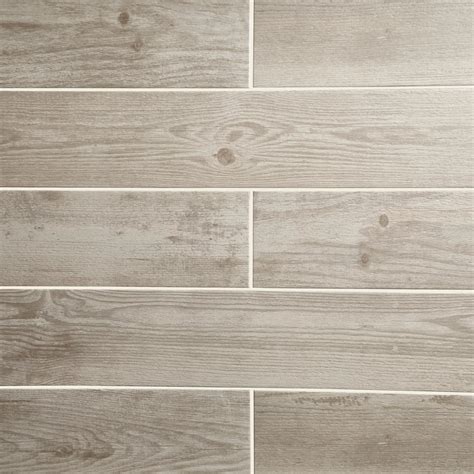 Cotage Wood White Wooden Effect Porcelain Wall And Floor Tile Pack Of 4