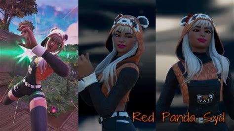 Red Panda Syd Skin Fortnite Gameplay Youtube