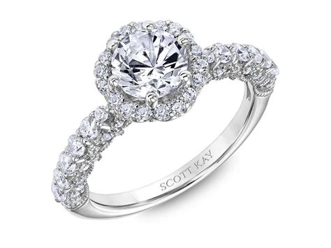 And they're exactly what they sound like: Scott Kay - SK6016 - Heaven's Gates | Diamond wedding bands, Engagement rings, Halo engagement rings