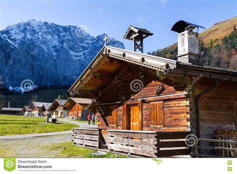 Autumn Scenery Of Engalm With Alpine Village Almdorf Eng Austriatyrol