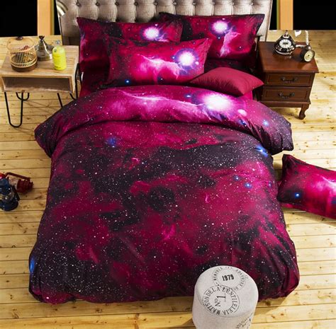 3d Galaxy Cheap Bedding Sets Twin Queen Size Universe Outer Space Themed Bedspread 2 3 4pcs Bed