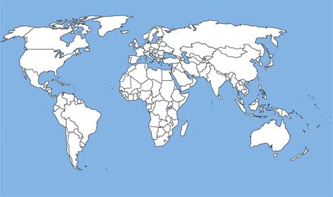 World Map Template Blank World Map World Map Outline World Political