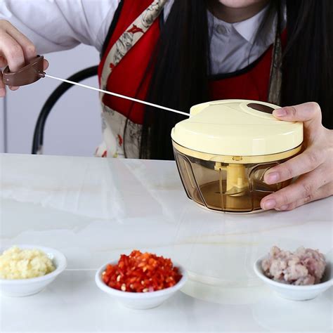 Food Chopper Manual Vegetable Dicer Baoyouni Kitchen Mincer Mixer