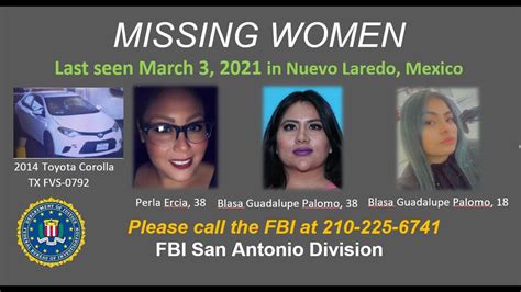 Fbi 3 Women Likely Kidnapped In Mexico Seeking Help To Find Them