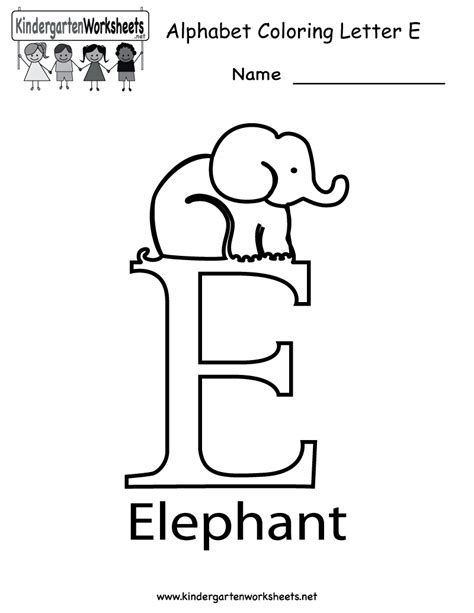 Printable Letter E Worksheets For Preschool  Printable Worksheets