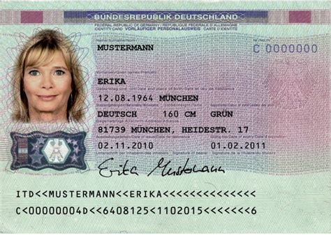 Personalausweis Rückseite Scannersshop Id Card Idd Personalausweis Ausweis Fake Der