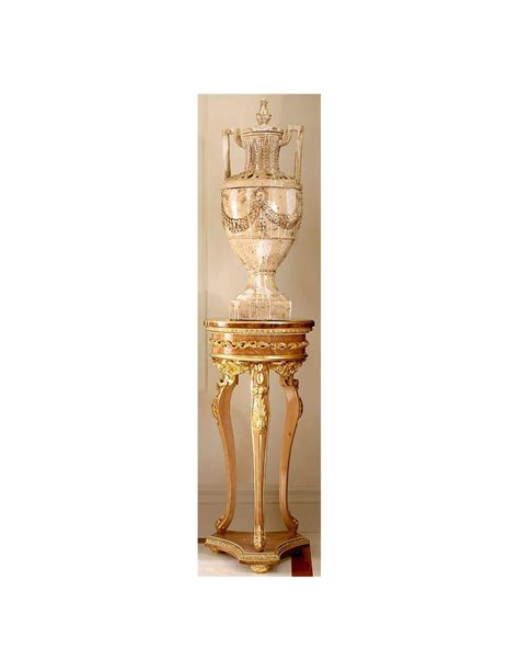 Elegant Tall Pedestal Display From Our Modern Day Czar Collection