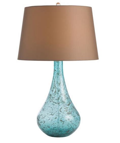 Sully Lamp Beachy This Turquoise Teardrop Shaped Features Sand And