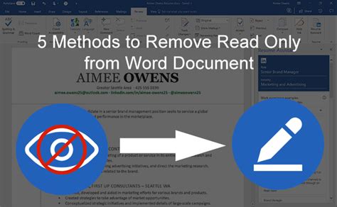 Methods To Remove Read Only From Word Document Hot Sex Picture