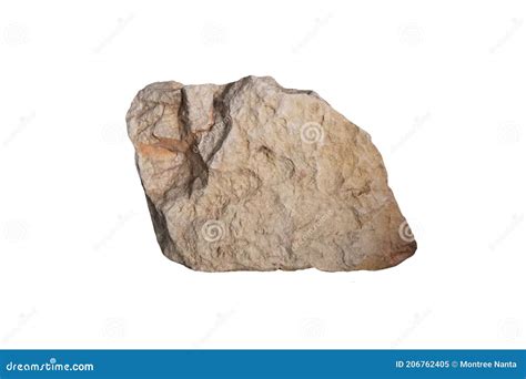 Raw Of Marble Metamorphic Rock Isolated On White Background Stock
