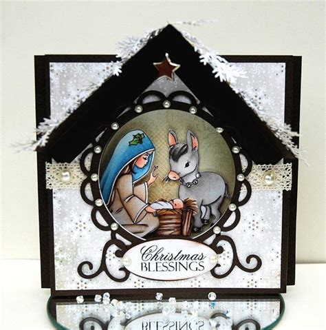 sweet nativity aperture christmas card