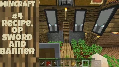 Create a completely free, high quality minecraft animated banner. Minecraft #4 recipe,op sword and illager banner - YouTube