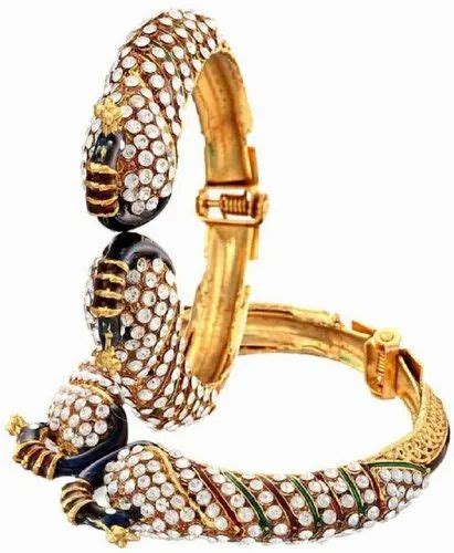 Wedding Peacock Beautiful Style Design Golden Plated Bangle Packaging Type Box At Rs 130pair