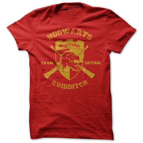 Hogwarts Gryffindor Quidditch Captain Shirt Harry Potter Inspired T