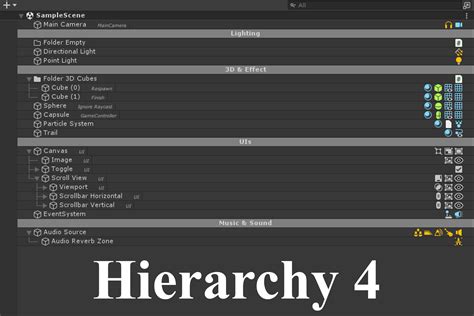 Hierarchy 4 Utilities Tools Unity Asset Store