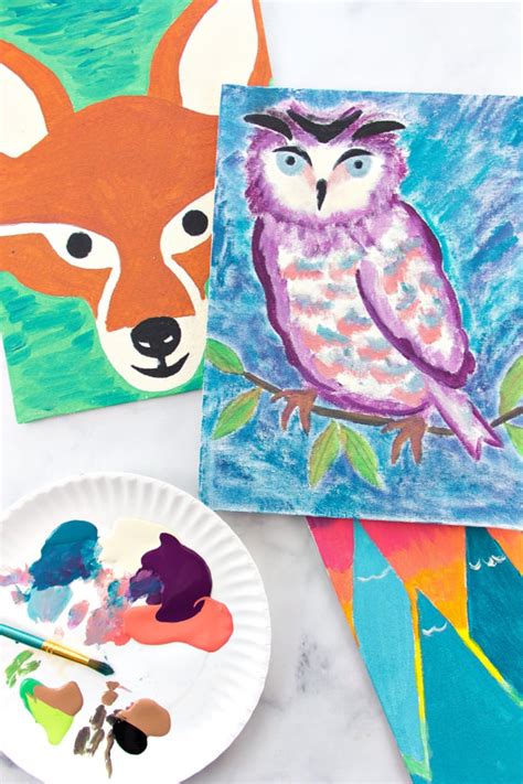 Stencil Painting Ideas For Kids Using Canvas Kids Activities Blog