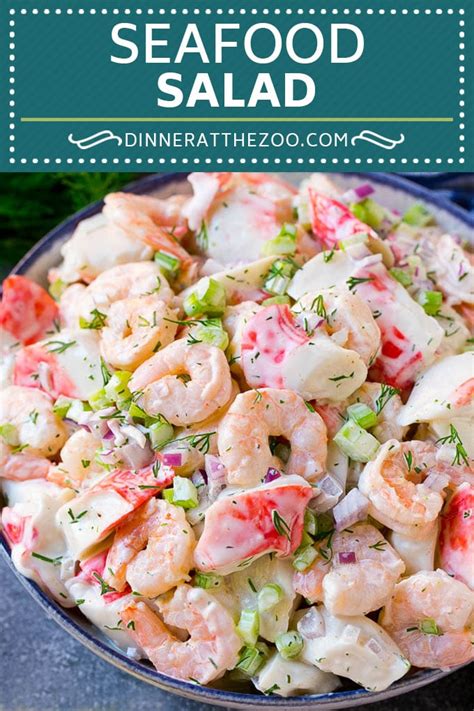 Light easy lunch to put on a slice of toast or stuff into a pita with some lettuce. Seafood Salad - Dinner at the Zoo