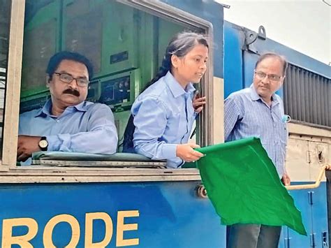 meet the first female conductor to co pilot the ahmedabad rajkot passenger train model railway