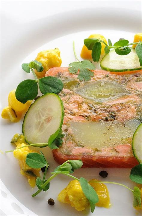In victorian england meat and fish were pounded with spices. Smoked salmon terrine with leeks and confit potatoes | Recipe | Salmon terrine, Smoked salmon ...