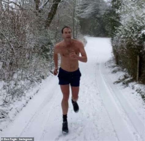 Ben Fogle Goes For A SHIRTLESS Run In The Snow Before Heading Back Out