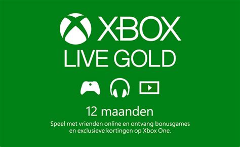 Xbox Live Gold 12 Maanden Cadeaukaart Jouwcadeaukaart