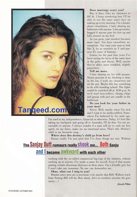 Blast From The Past Preity Zinta Filmfare Interview After Dil Chahta Hai Tanqeed