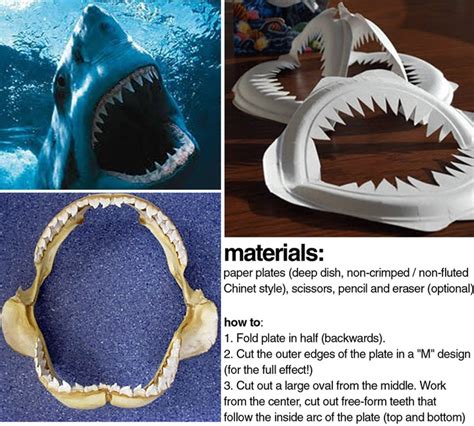 Shark Jaws From Paper Plates Kids Pinterest Sharks
