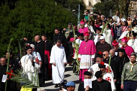 Christians Celebrate Palm Sunday In Jerusalem Striving To Maintain