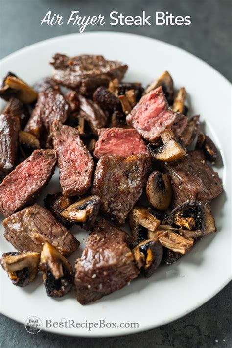 Air fryer q & a. Air Fryer Steak Bites Recipe with Garlic Mushrooms Air Fried | Best Recipe
