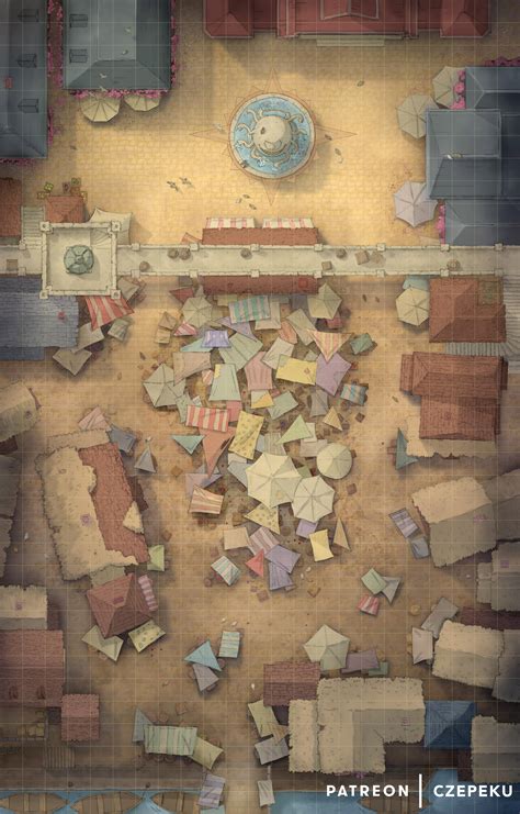 Roll20 Dd Town Square Map