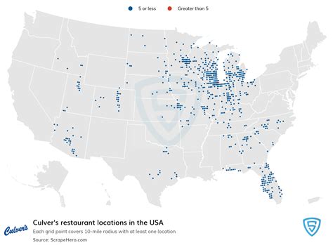Number of Culver's locations in the USA in 2023 | ScrapeHero