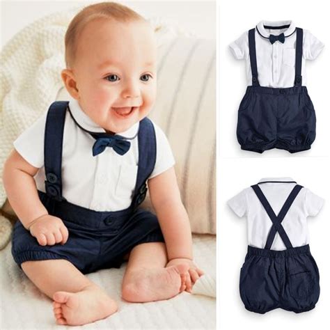 Hot Baby Boy Clothing Set Gentleman Infant Newborn Clothes For