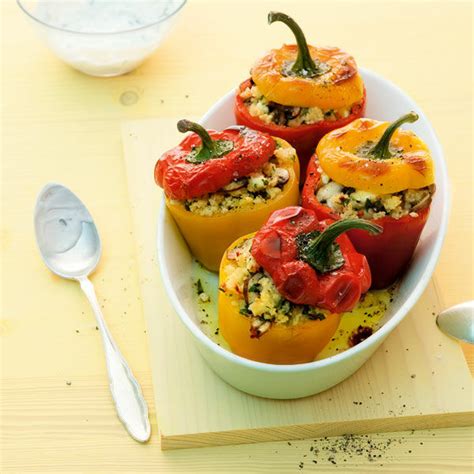 Gefüllte Couscous - Paprika Rezept