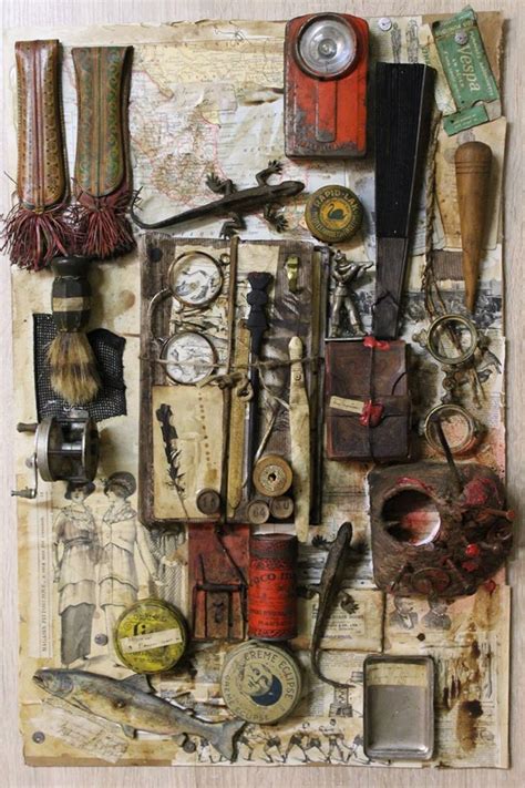 Collage By Jérôme Cavailles French Artist Assemblage Art Eclectic