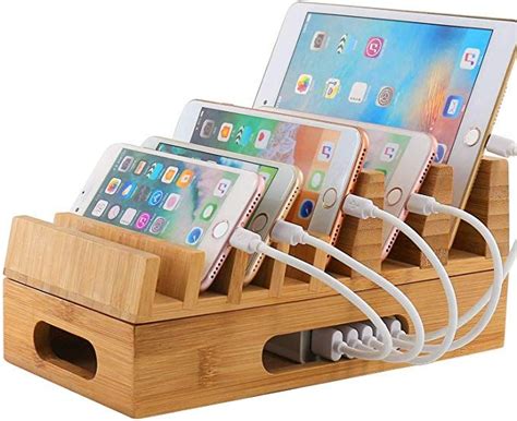 Beebo Beabo Large Bamboo Multi Devices Charging Station