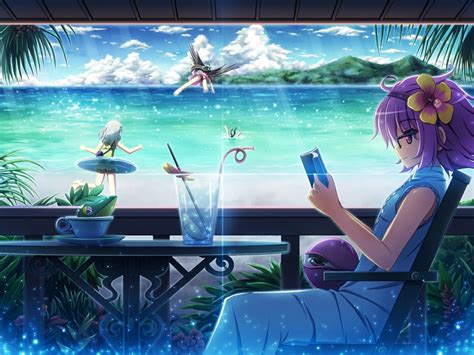 Anime Beach Summertime Anime Other Hd Desktop Wallpaper
