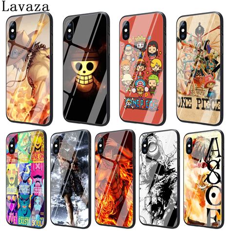 Lavaza One Piece Luffy Tempered Glass Phone Cover Case For Apple Iphone