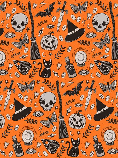 Halloween Pattern By Lily Jane Illustration Lilyjaneuk Vintage