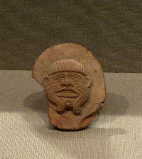 Humbaba Ceramic Plaque With The Face Of The Famous Demon Humbaba From