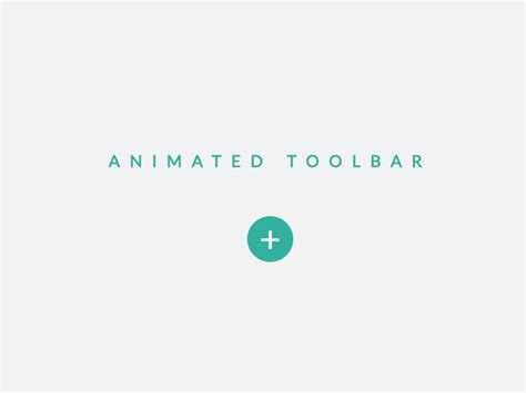 Animated Toolbar Icons Uplabs