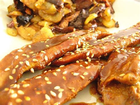 Aiguillettes de canard marinées au soja curry et caramélisées au miel