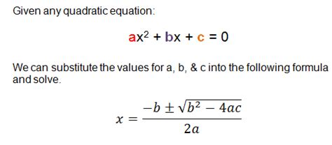 The quadratic formula is a milestone along the path to fully understanding algebra. Quadratic Formula