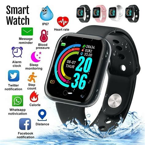 Y68 Smart Watch Waterproof Bluetooth Sport Smartwatch Support For Ios
