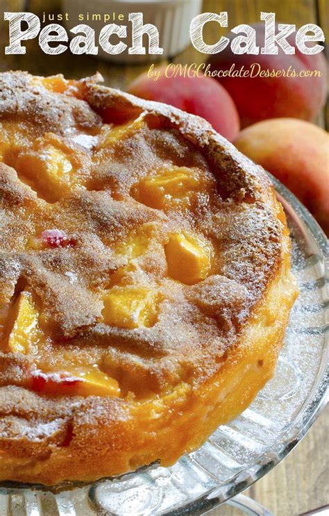 Preheat oven to 375 degrees. Just Simple Peach Cake | A Summer Peach Cobbler-Style Cake ...
