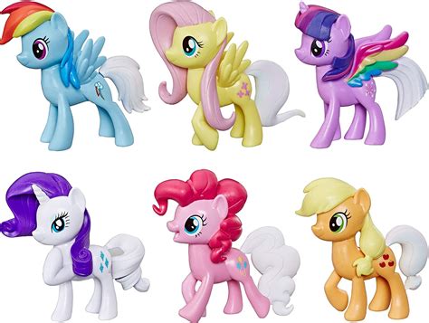 My Little Pony Toy Rainbow Tail Surprise Collection Pack Of 6 3 Inch