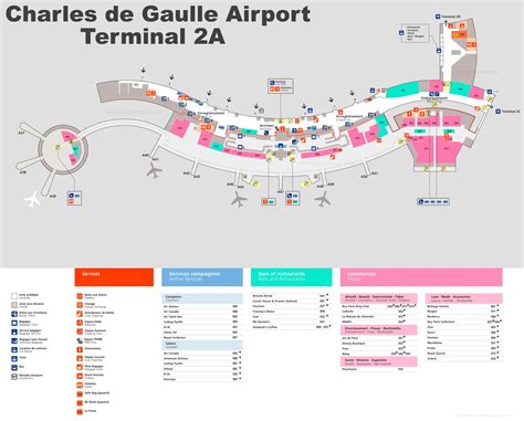 Charles De Gaulle Airport Terminal 2a Map Paris