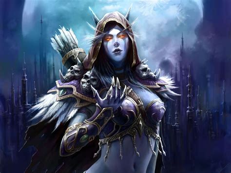 Woman In Purple Top Character World Of Warcraft Sylvanas Windrunner