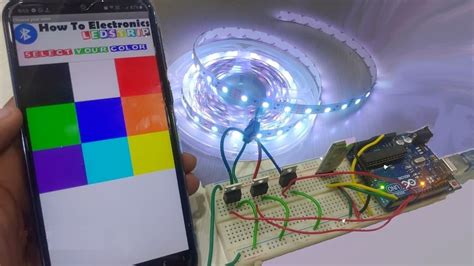Rgb Led Strip Color Control With Bluetooth And Arduino